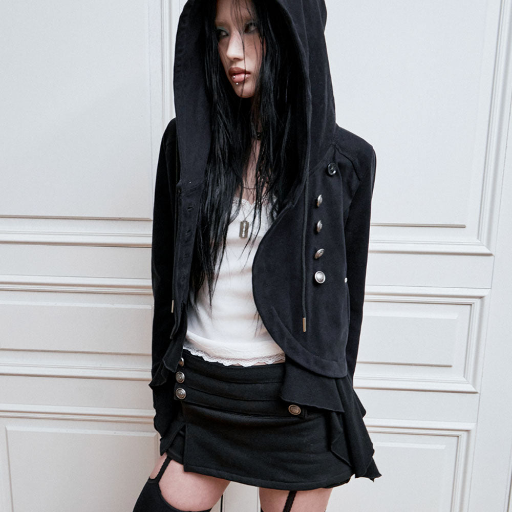NOTKNOWING Layered Napoleon Hood Jacket