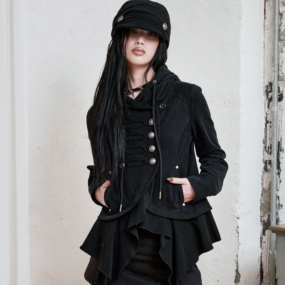 NOTKNOWING Layered Napoleon Hood Jacket