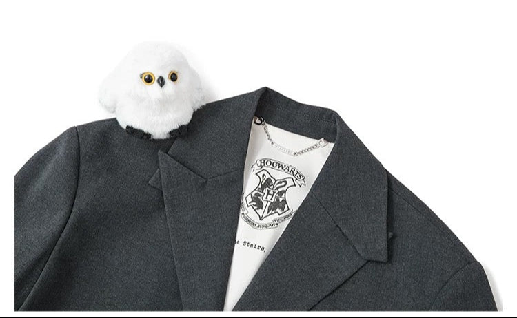 Harry Potter × 13DE MARZO Hedwig Hogwarts Offer Bear Suit Dark Grey