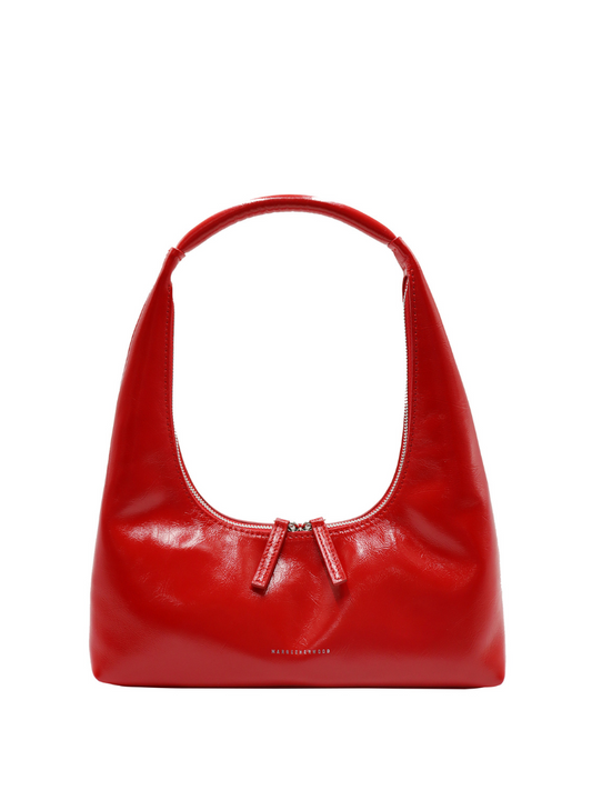 MARGESHERWOOD Hobo Shoulder_Apple Red Crinkle