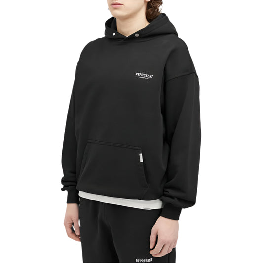 REPRESENT Represent Owners Club Stamp Zip Up Hoodie Jet Black