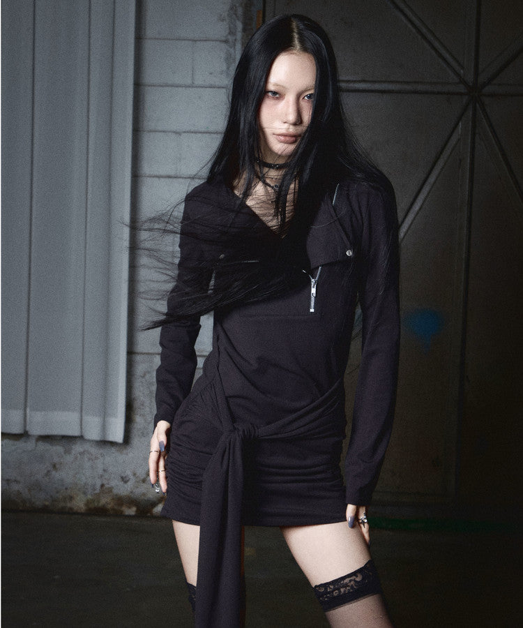 NOTKNOWING Moto Drape Tee OPS