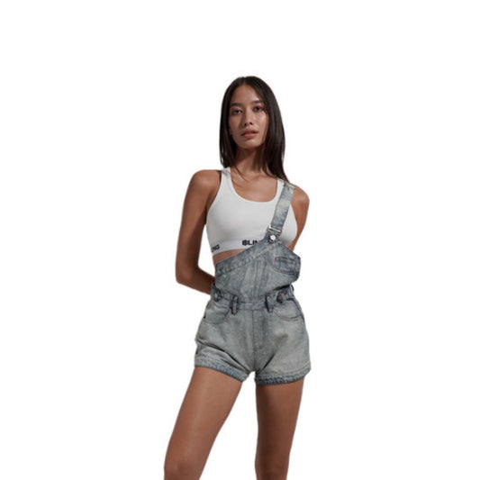 BLING Denim One Strap Overalls