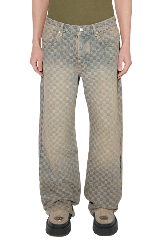 MISBHV Jacquard Denim Monogram Trousers