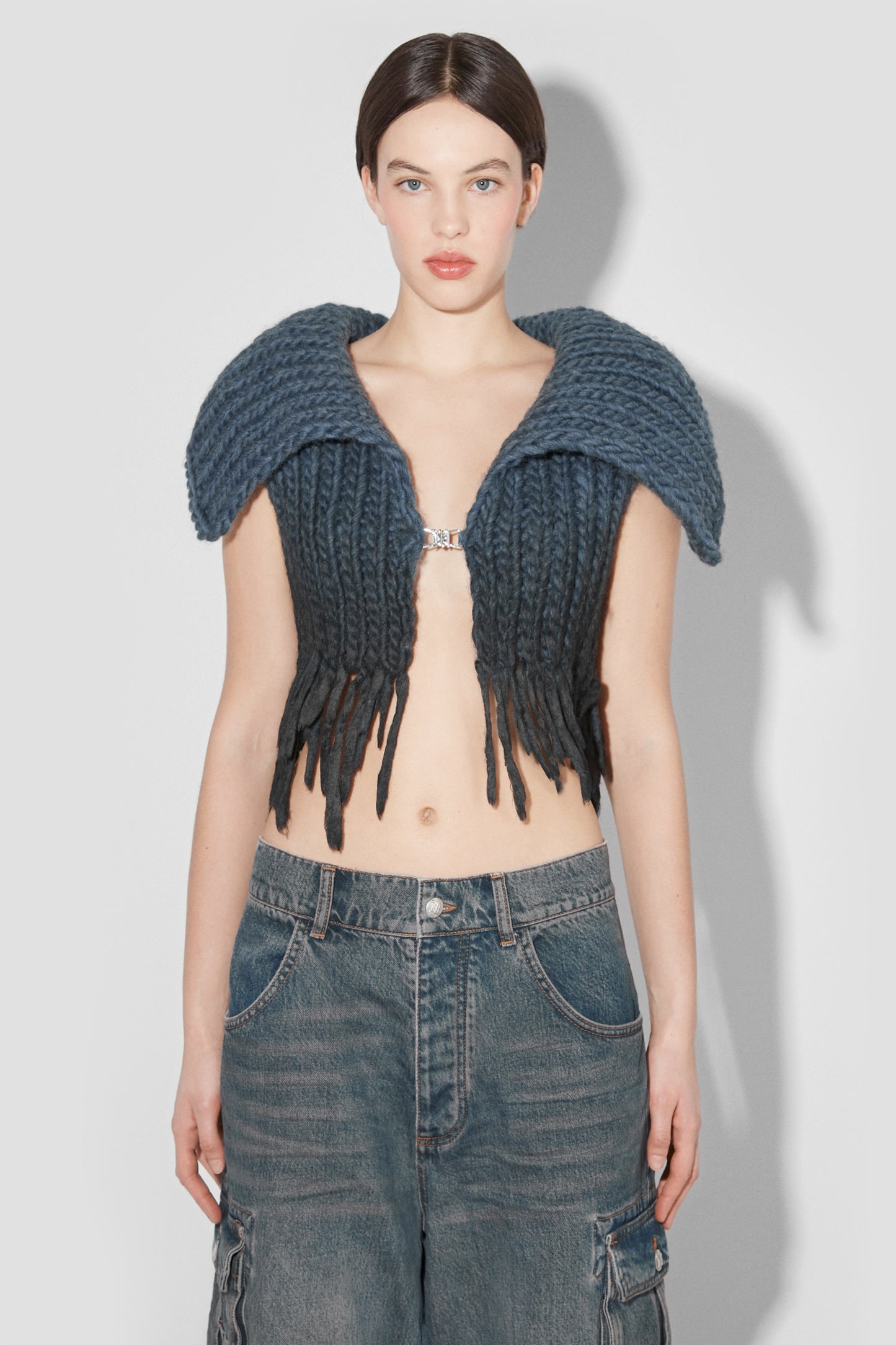 MISBHV Coated Bulky Knitted Top