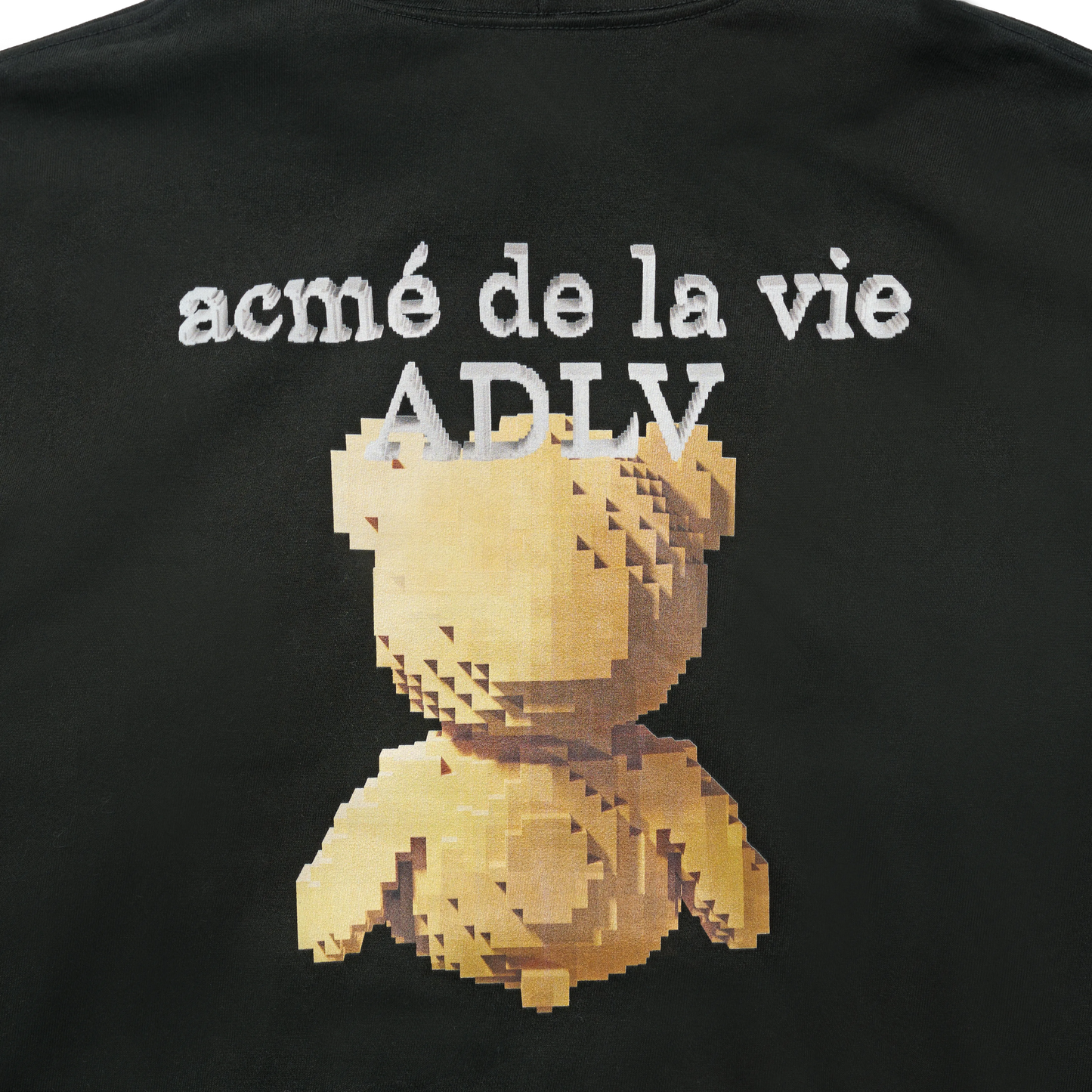 ADLV Block Bear Hoodie Black