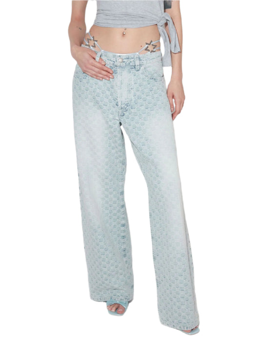 MISBHV Monogram Ocean Washed Jeans