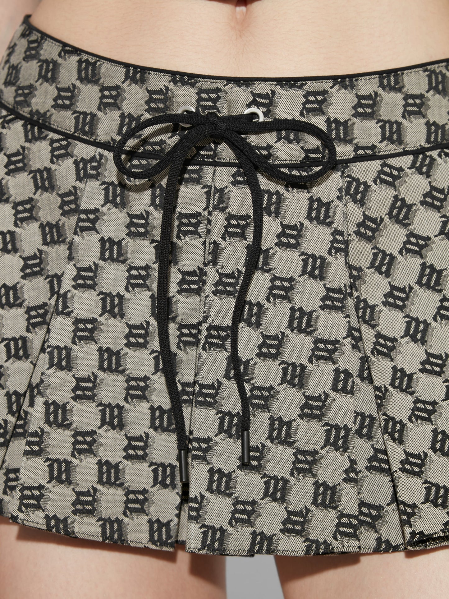 MISBHV Monogram Jacquard Canvas Mini Skirt