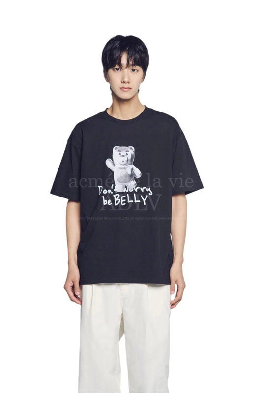 ADLV Metal Belly Short Sleeve T-Shirt Black