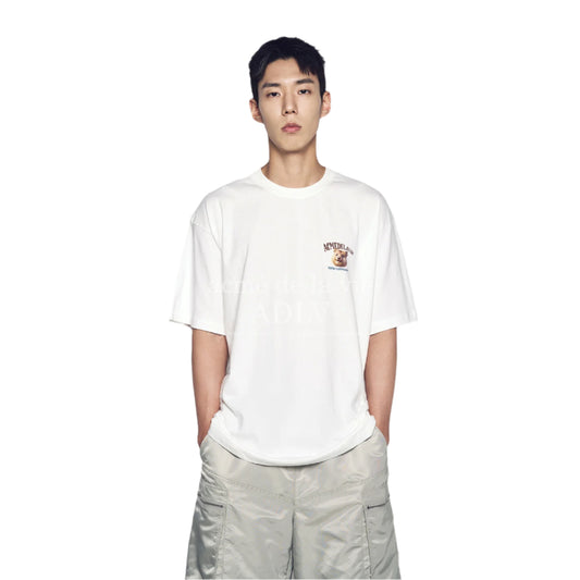 ADLV World Wide Travel Quokka Artwork Short Sleeve T-Shirt (Overseas Exclusive) Cream