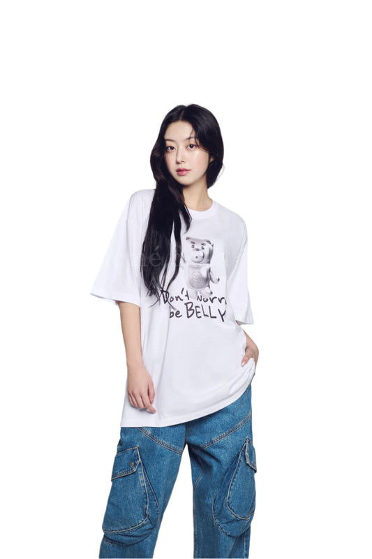 ADLV Metal Belly Short Sleeve T-Shirt White