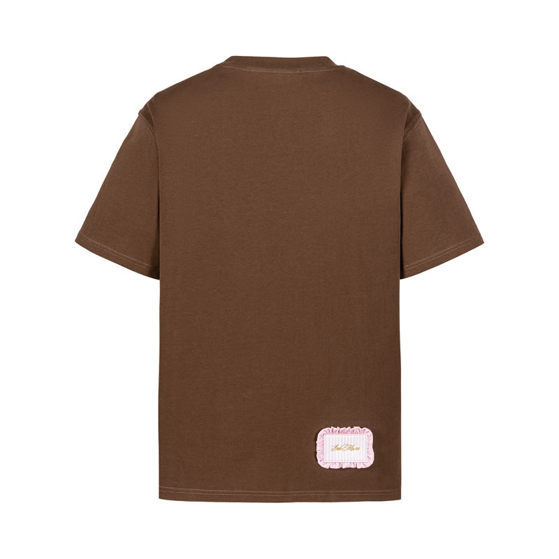 13DE MARZO Sleeping Bear T-Shirt Brown