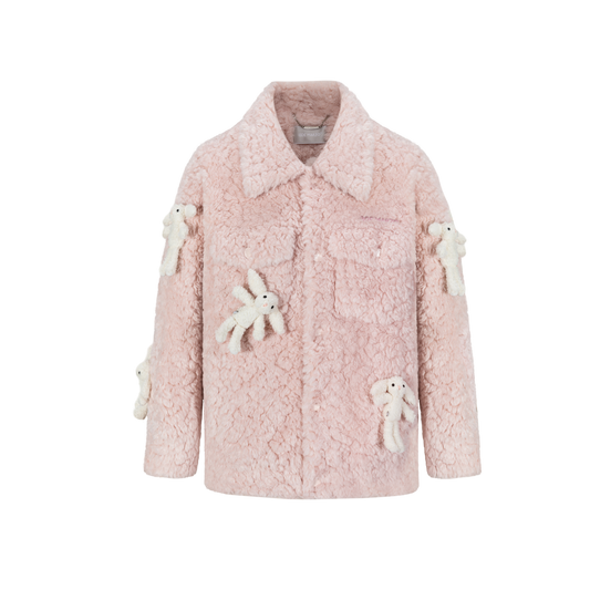 13DE MARZO Doozoo Fleece Jacket Pink