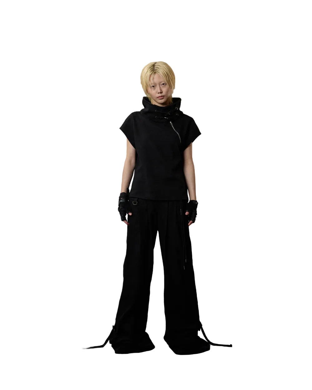 BONEIENKIYE Lowrise Pintuck Pants