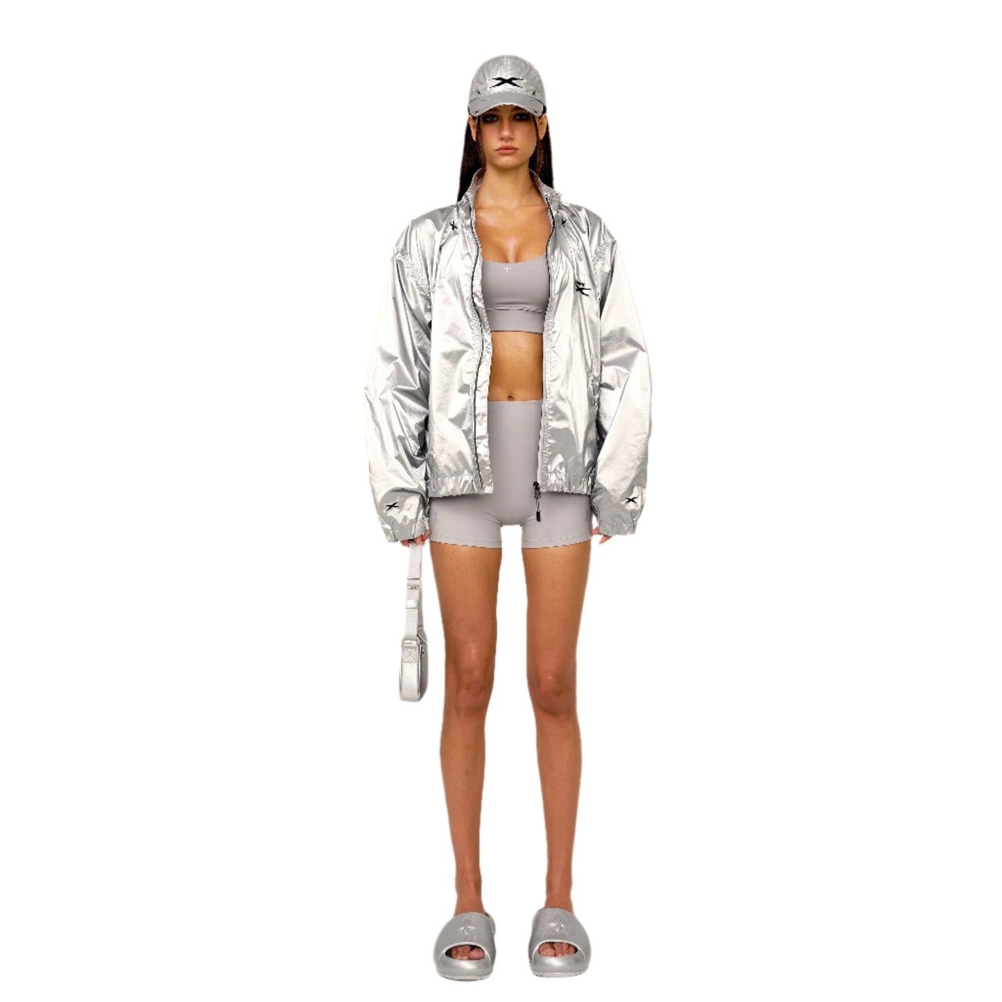 SMFK FUTURE Storm Interstellar Loose Sports Jacket Silver