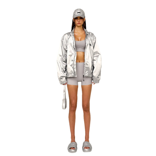 SMFK FUTURE Storm Interstellar Loose Sports Jacket Silver
