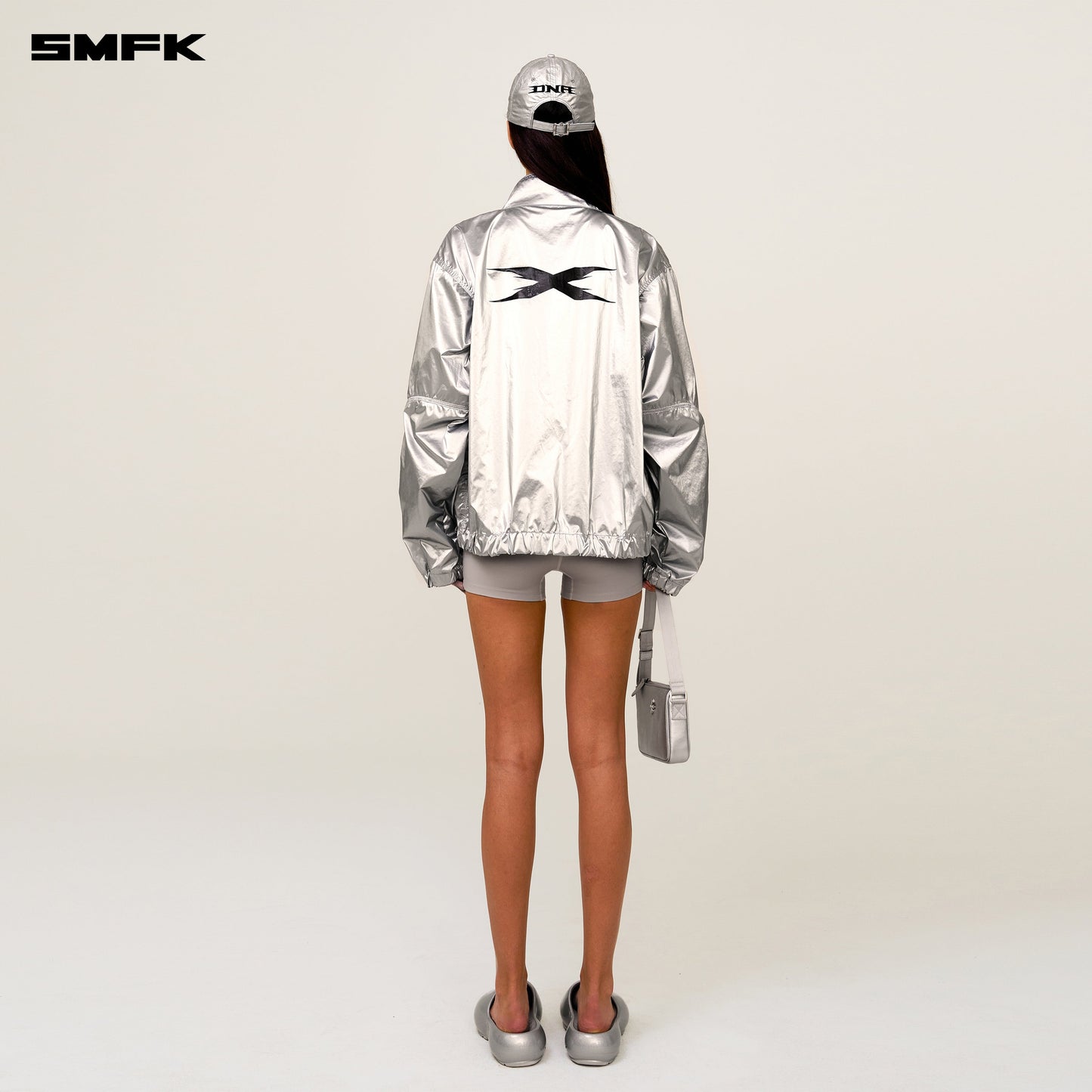 SMFK FUTURE Storm Interstellar Loose Sports Jacket Silver