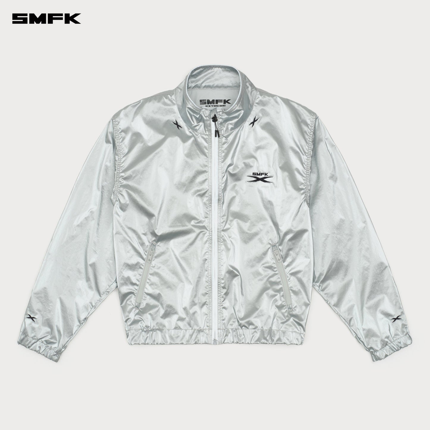 SMFK FUTURE Storm Interstellar Loose Sports Jacket Silver