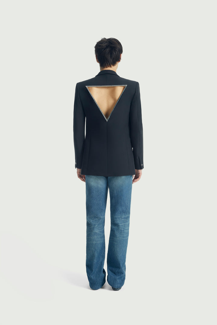 COPERNI Cut-Out Triangle Double Breasted Jacket