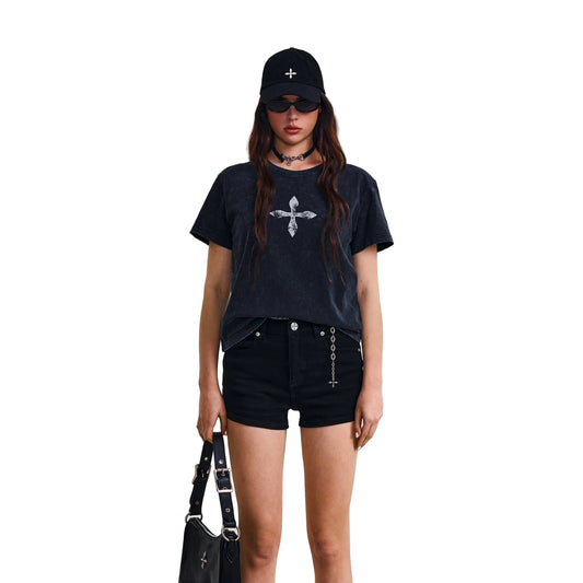 SMFK Vintage-Savage Tee/Stone Wash Vanish Black