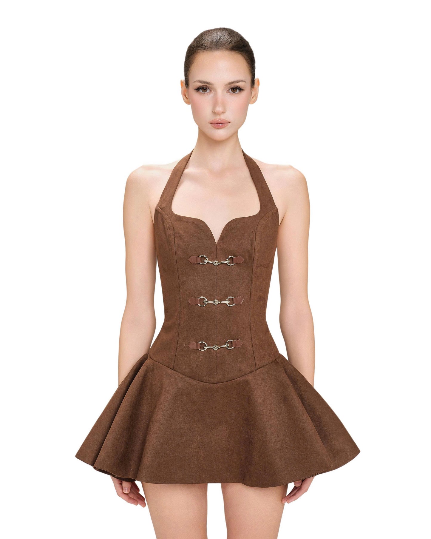 L SOUL Donna Dreses Brown