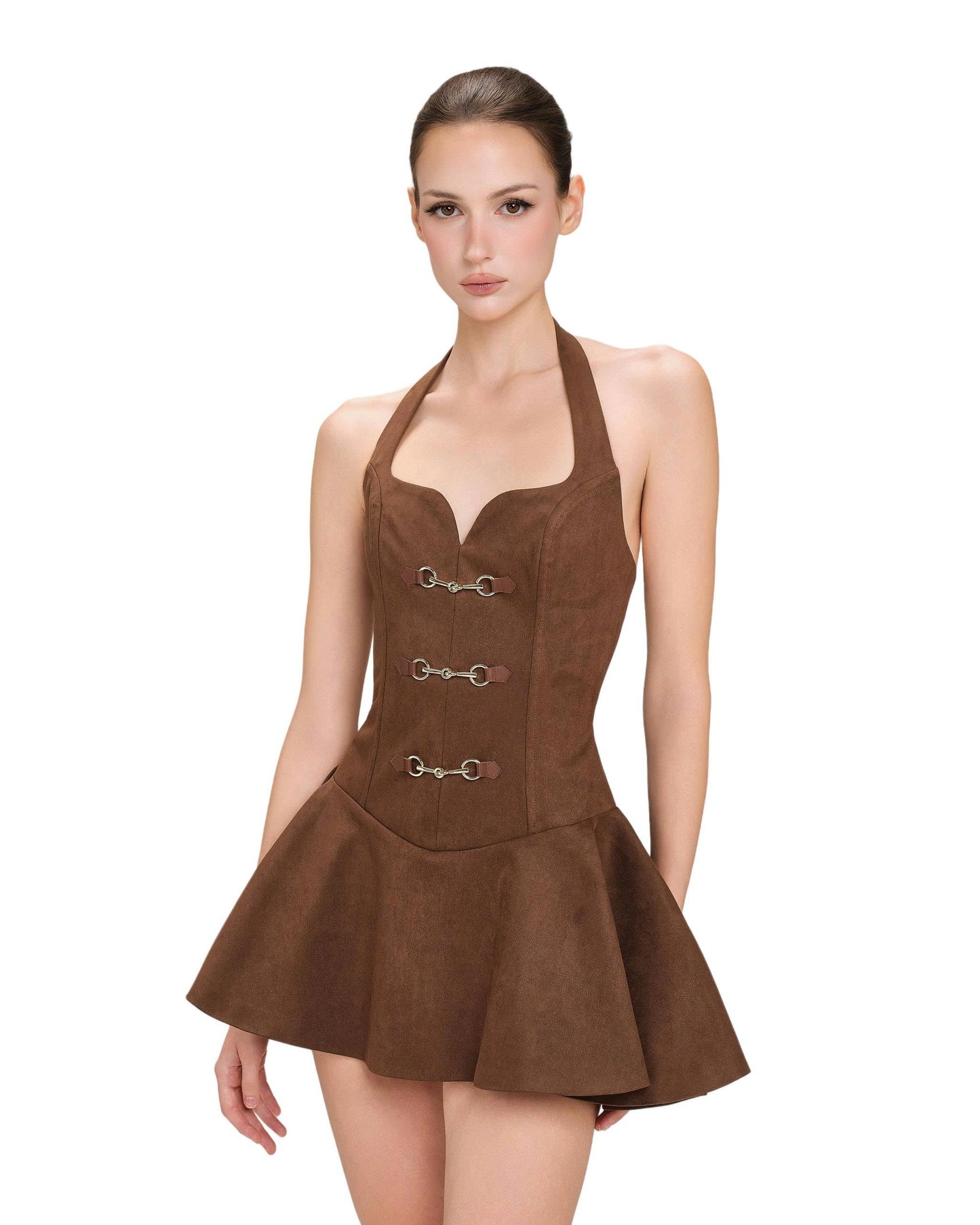L SOUL Donna Dreses Brown