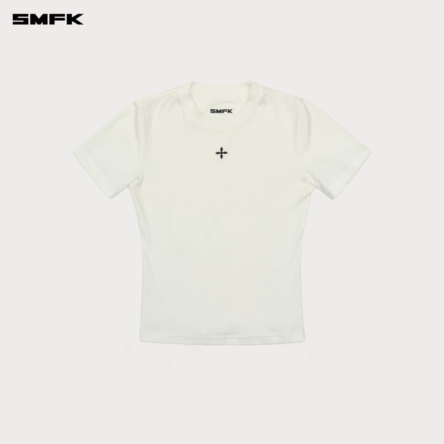 SMFK Compass Cross Badge Waist Tee White