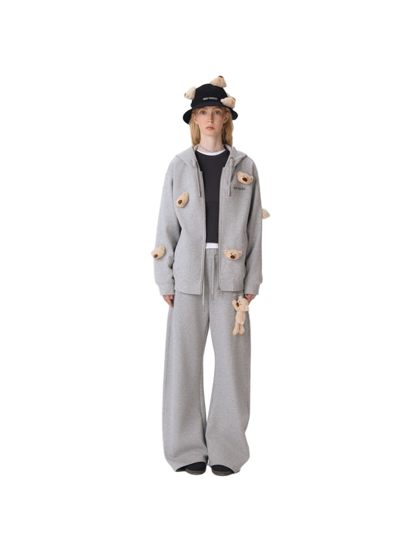 13DE MARZO Bear Arch Bucket Hat Black