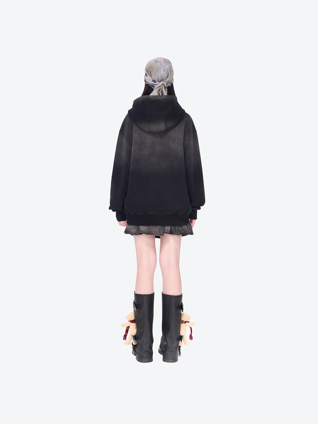 13DE MARZO Rainy Day Hoodie Black