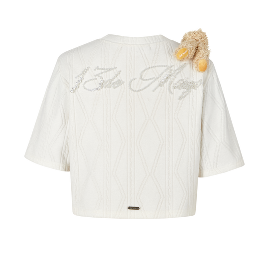 13DE MARZO Doozoo Towel Pear T-Shirt Beige
