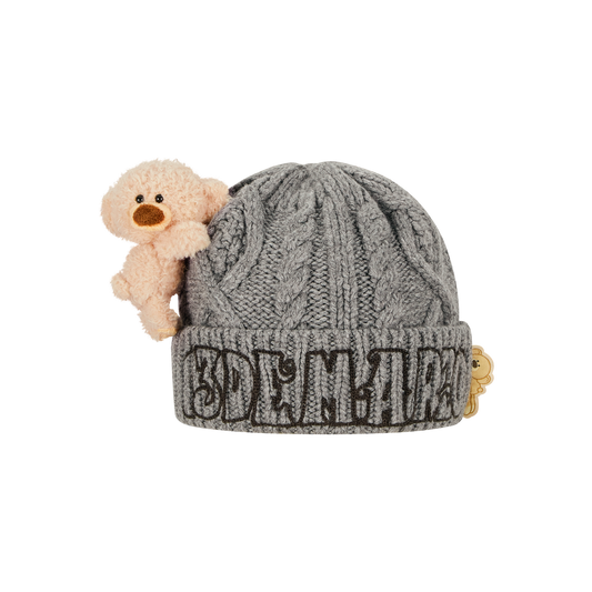 13DE MARZO BabyBear Weave Beanie Gray