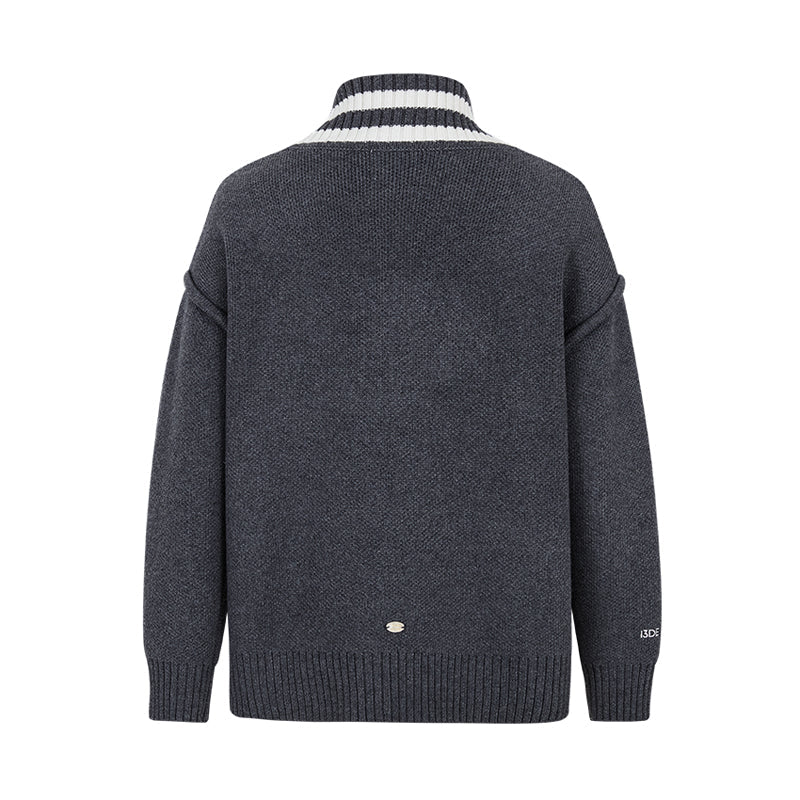 Harry Potter × 13DE MARZO Platform 9¾ Bear V-neck Sweater Grey