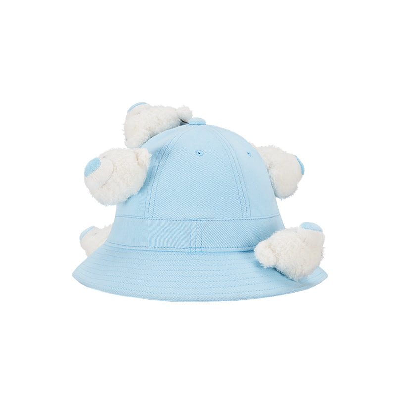 13DE MARZO Bear Arch Bucket Hat Blue