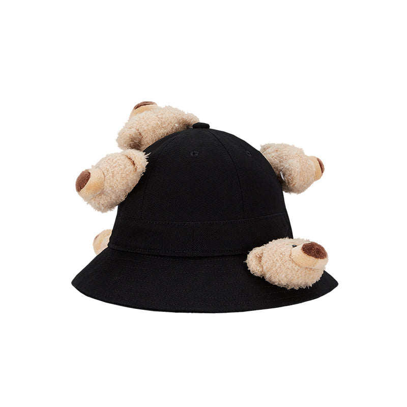 13DE MARZO Bear Arch Bucket Hat Black