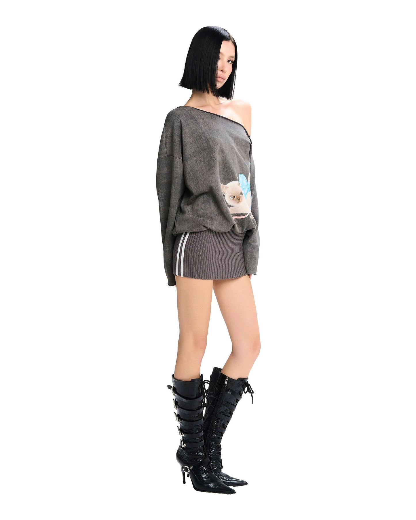 L SOUL Ling Dress Grey