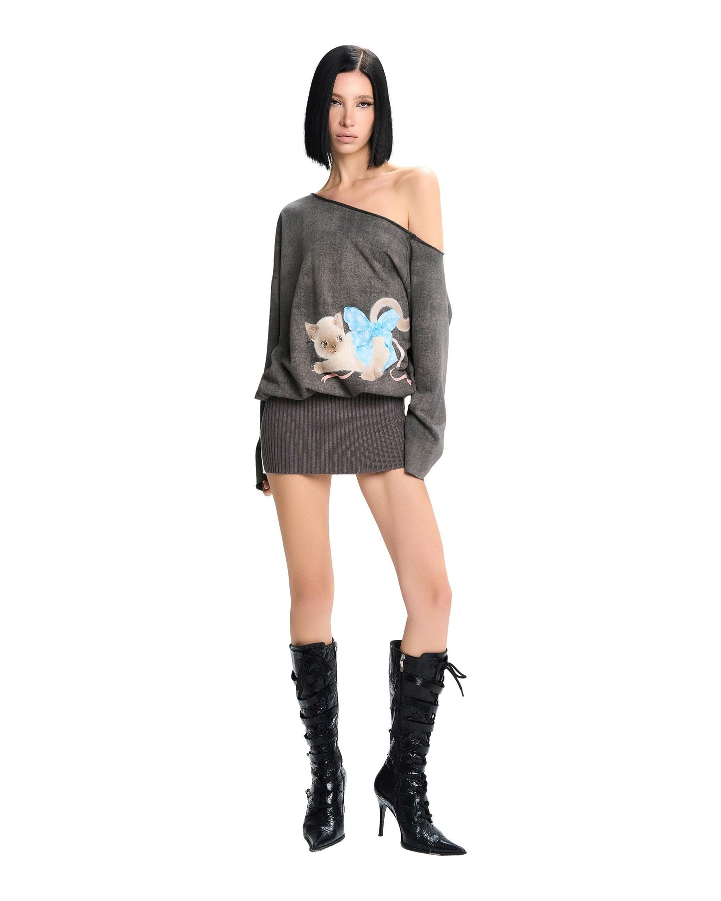 L SOUL Ling Dress Grey