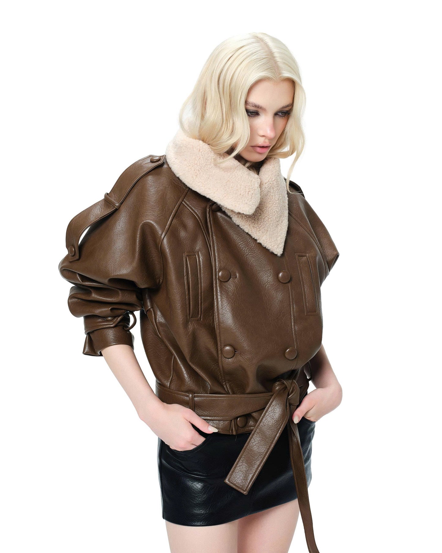 L SOUL Merlot Jacket Brown