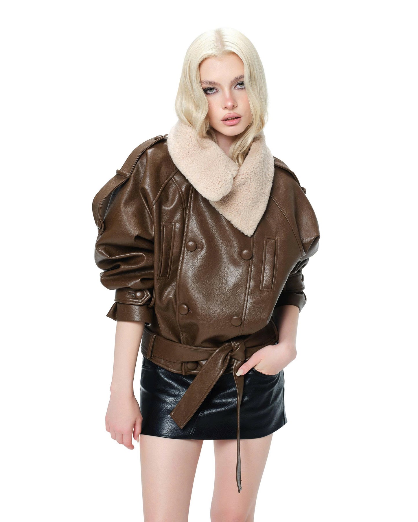 L SOUL Merlot Jacket Brown