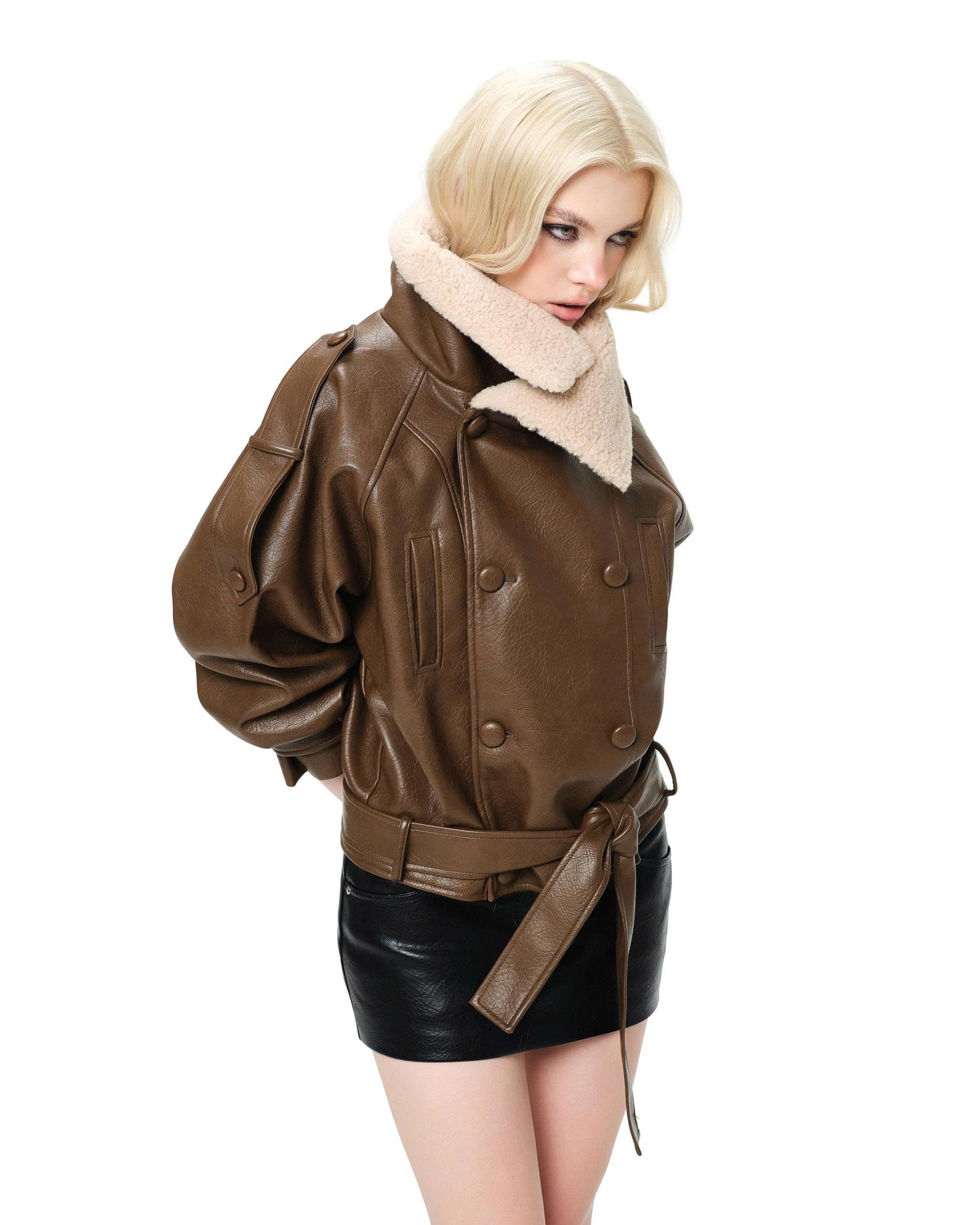 L SOUL Merlot Jacket Brown