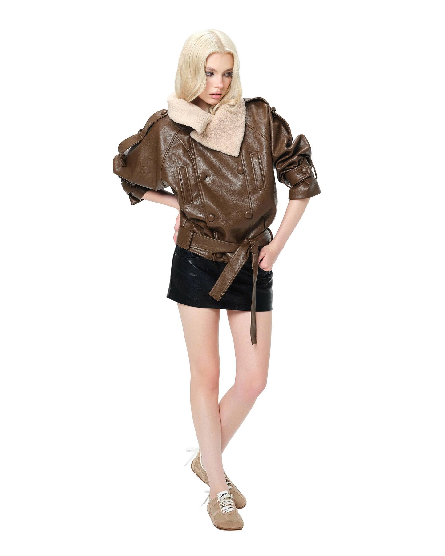 L SOUL Merlot Jacket Brown