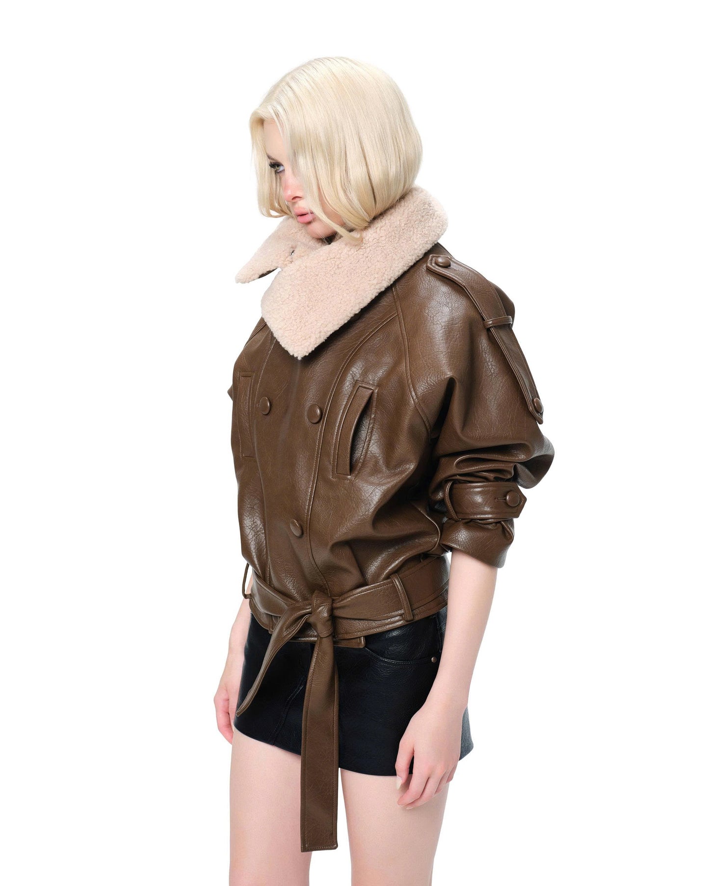 L SOUL Merlot Jacket Brown