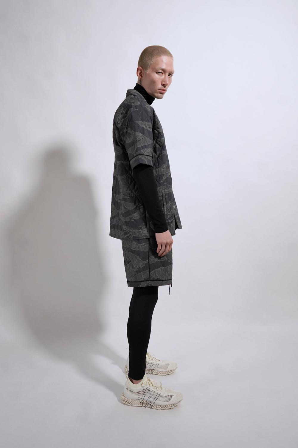 MHRS Bandana Woven Shirt Black Leaves