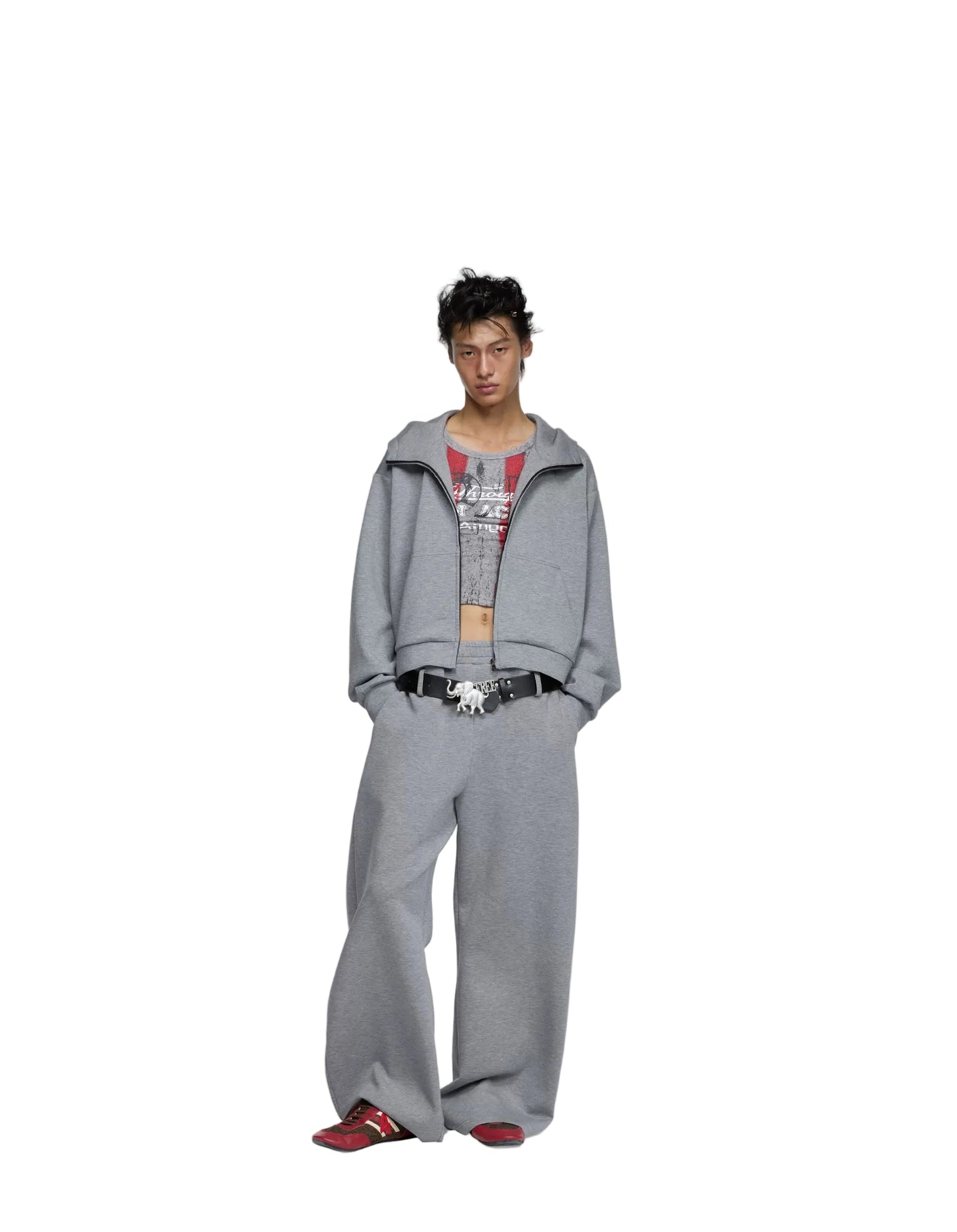 24ANS Hoodie Set  Sweatpants Grey