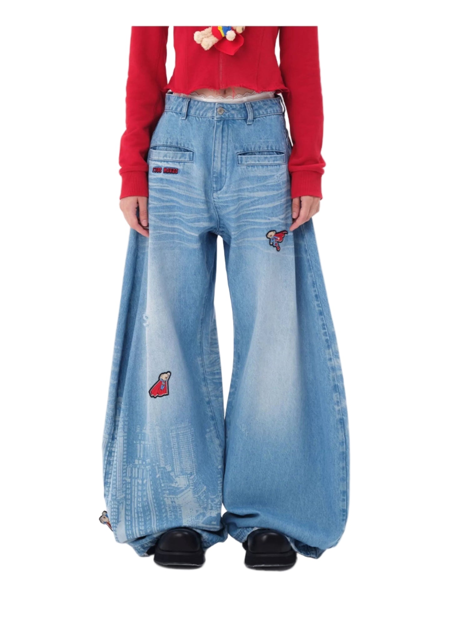 13DE MARZO Superman Bear City Jeans