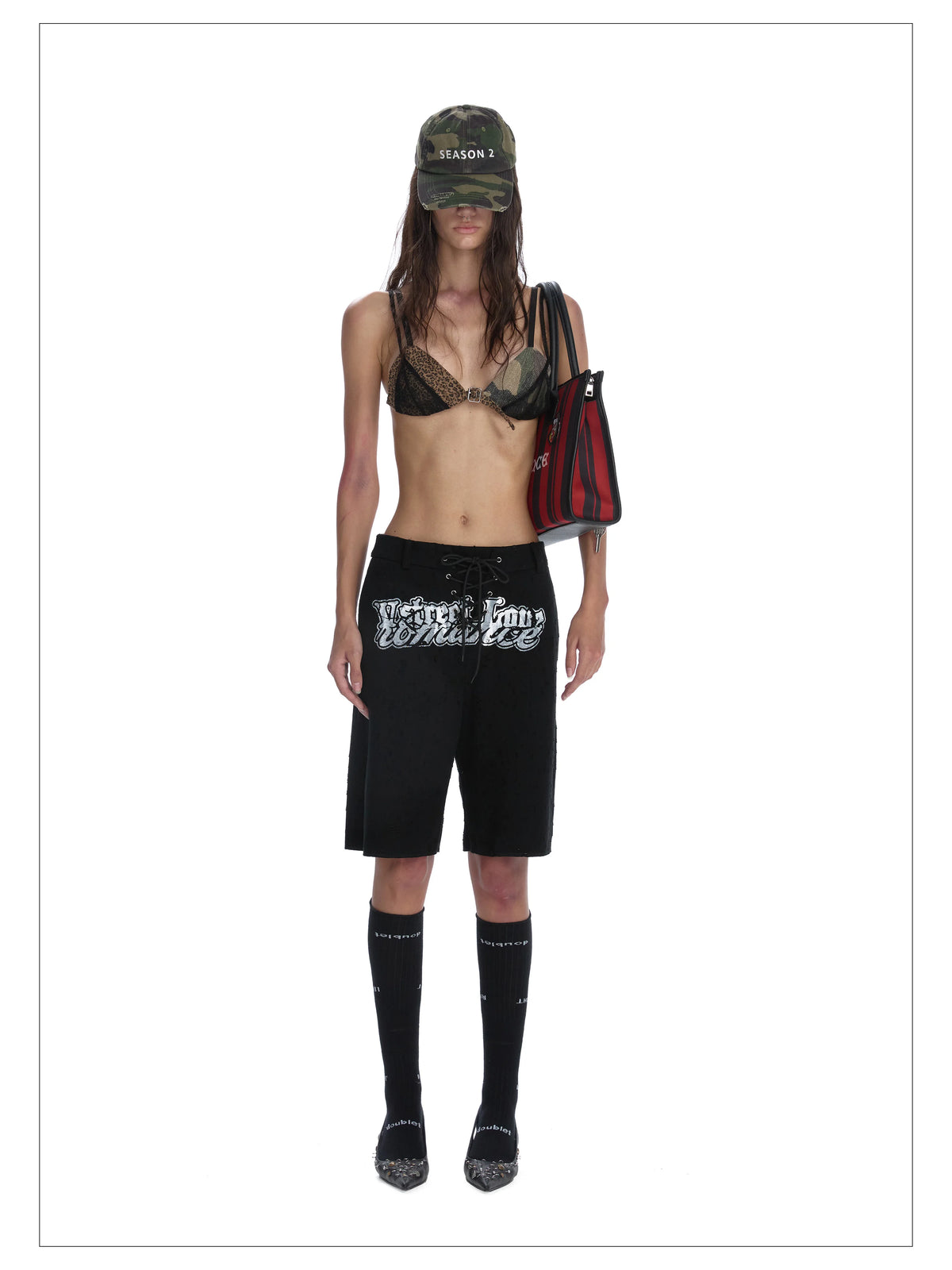 24ANS Lace-Up Front Breathable Sweatpants