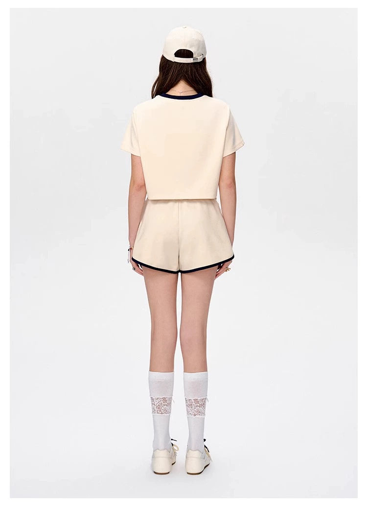 13DE MARZO Mini Bear Short Tee Yellow