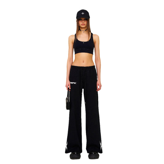 SMFK FUTURE Gene Wide-Leg Sweatpants In Black