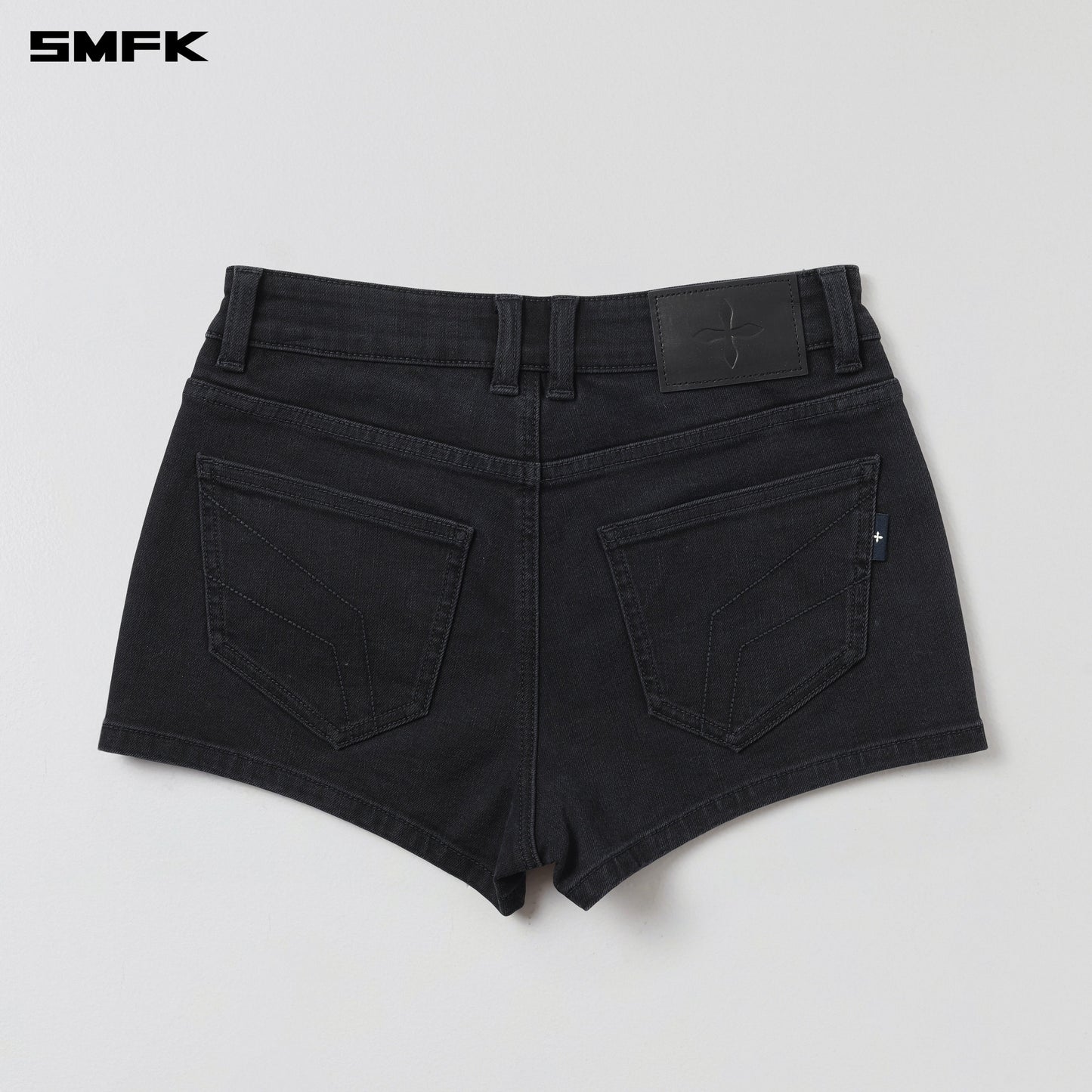 SMFK Wild Mirage Skinny Denim Shorts/E-Cotton Wild Black