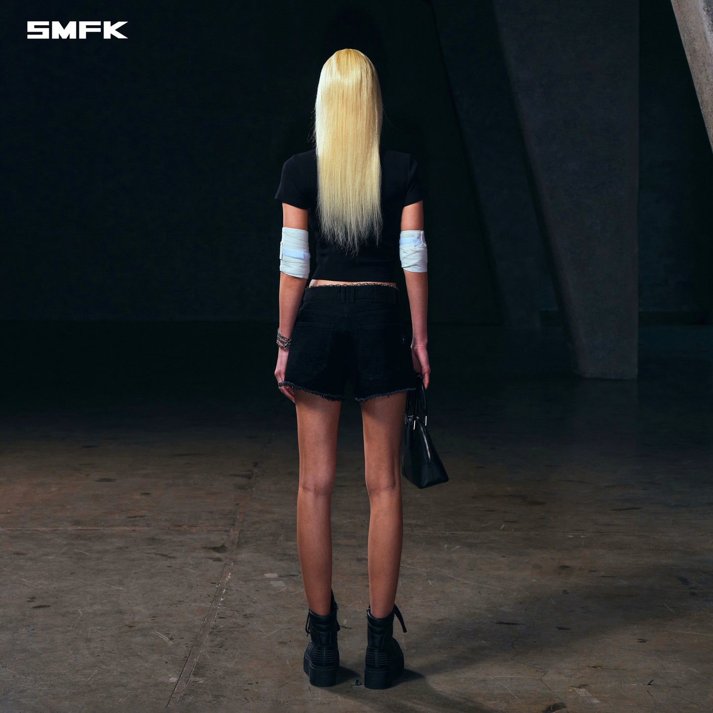 SMFK Wild Mirage Denim Shorts-Low/Cotton Wild Black