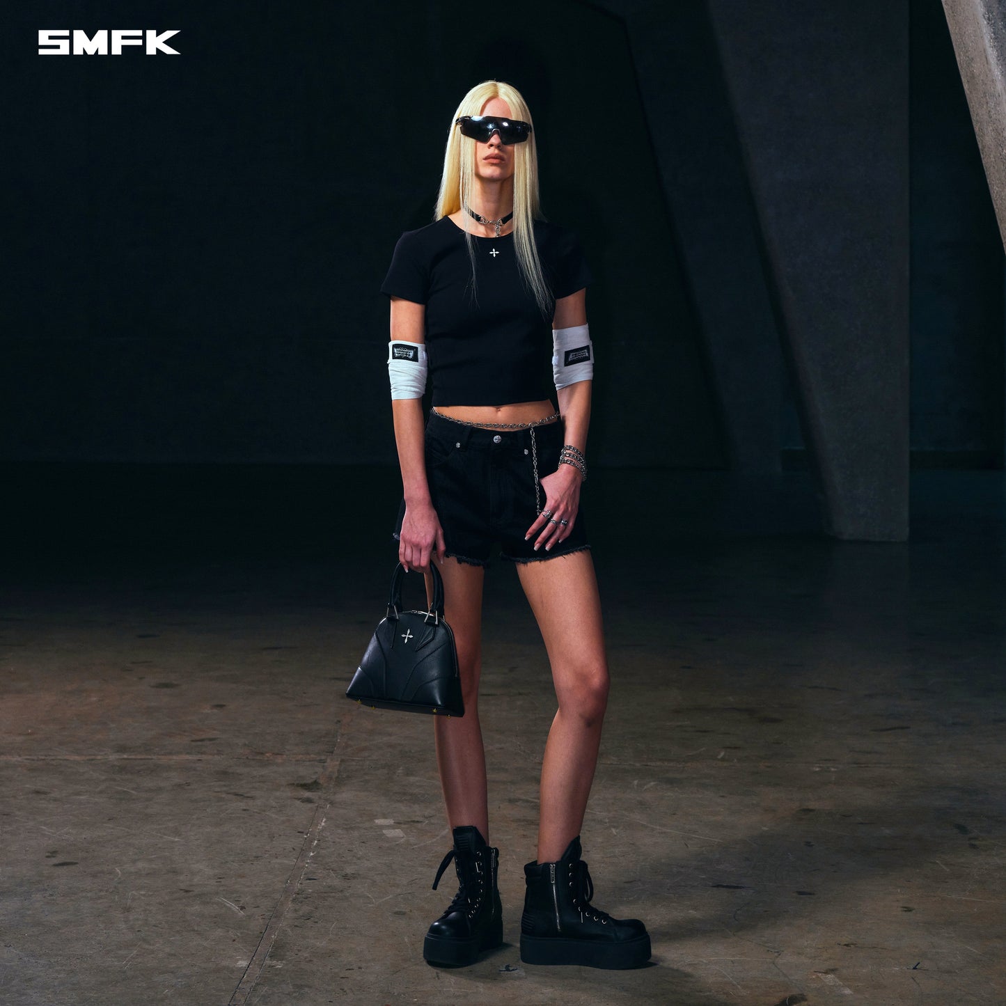 SMFK Wild Mirage Denim Shorts-Low/Cotton Wild Black